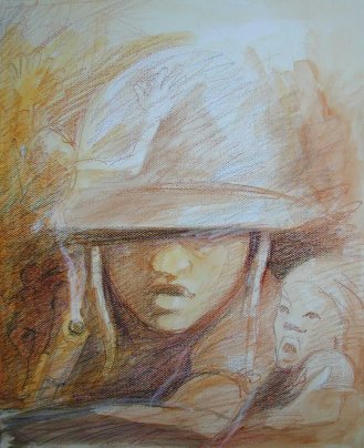 Child Soldier Drawing - Novel Conclusions writing blog - writing tips - authenticity in writing YA fiction